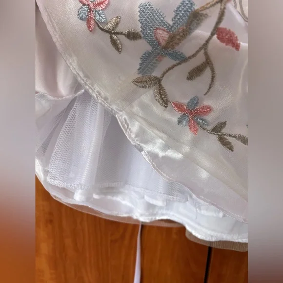 Rare Editions - Floral sheer dress (Size 3T)